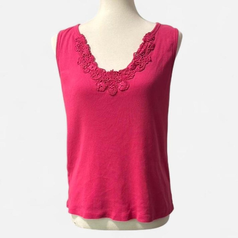 Avenue pink cotton tank top